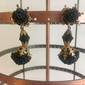 Miriam Haskell Glass Bead Earrings